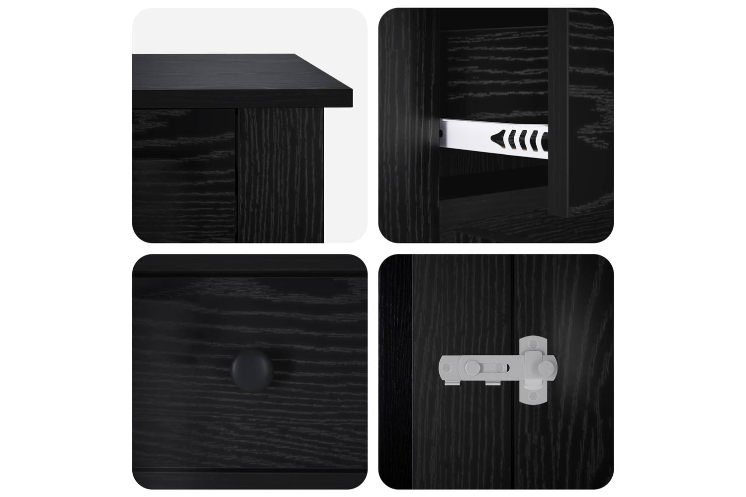 Vidaxl Dog Crate Furniture Black Oak 90 X 475 X 80 Cm Engineered Wood-7