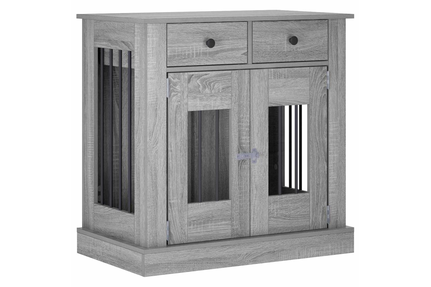 Vidaxl Dog Crate Furniture Grey Sonoma 80 X 475 X 80 Cm