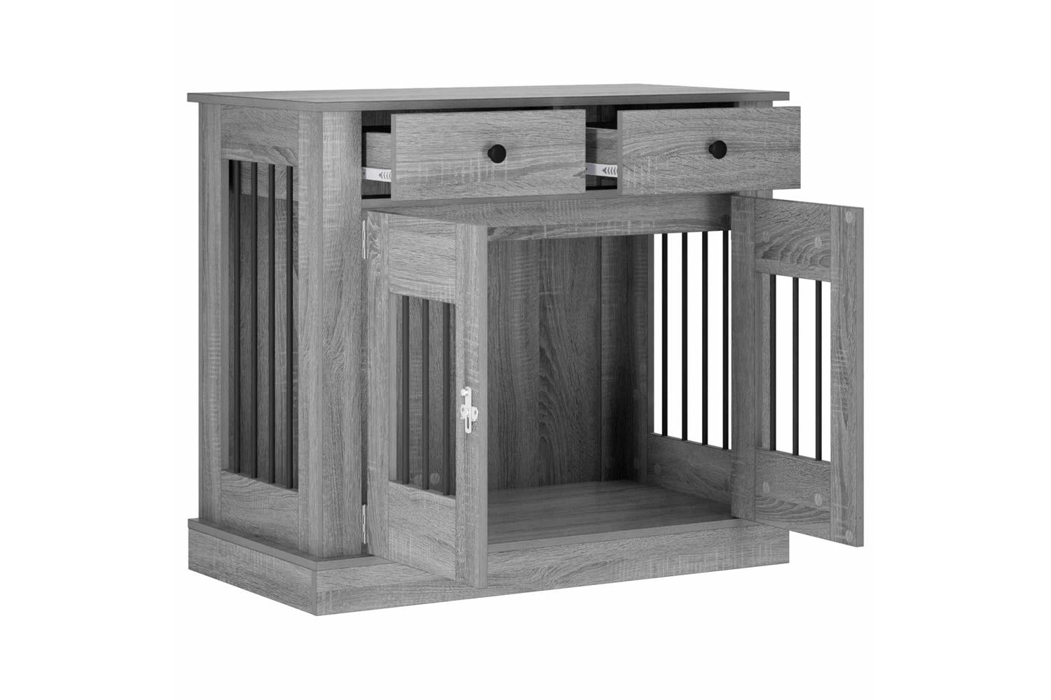 Vidaxl Dog Crate Furniture Grey Sonoma 90 X 475 X 80 Cm-3