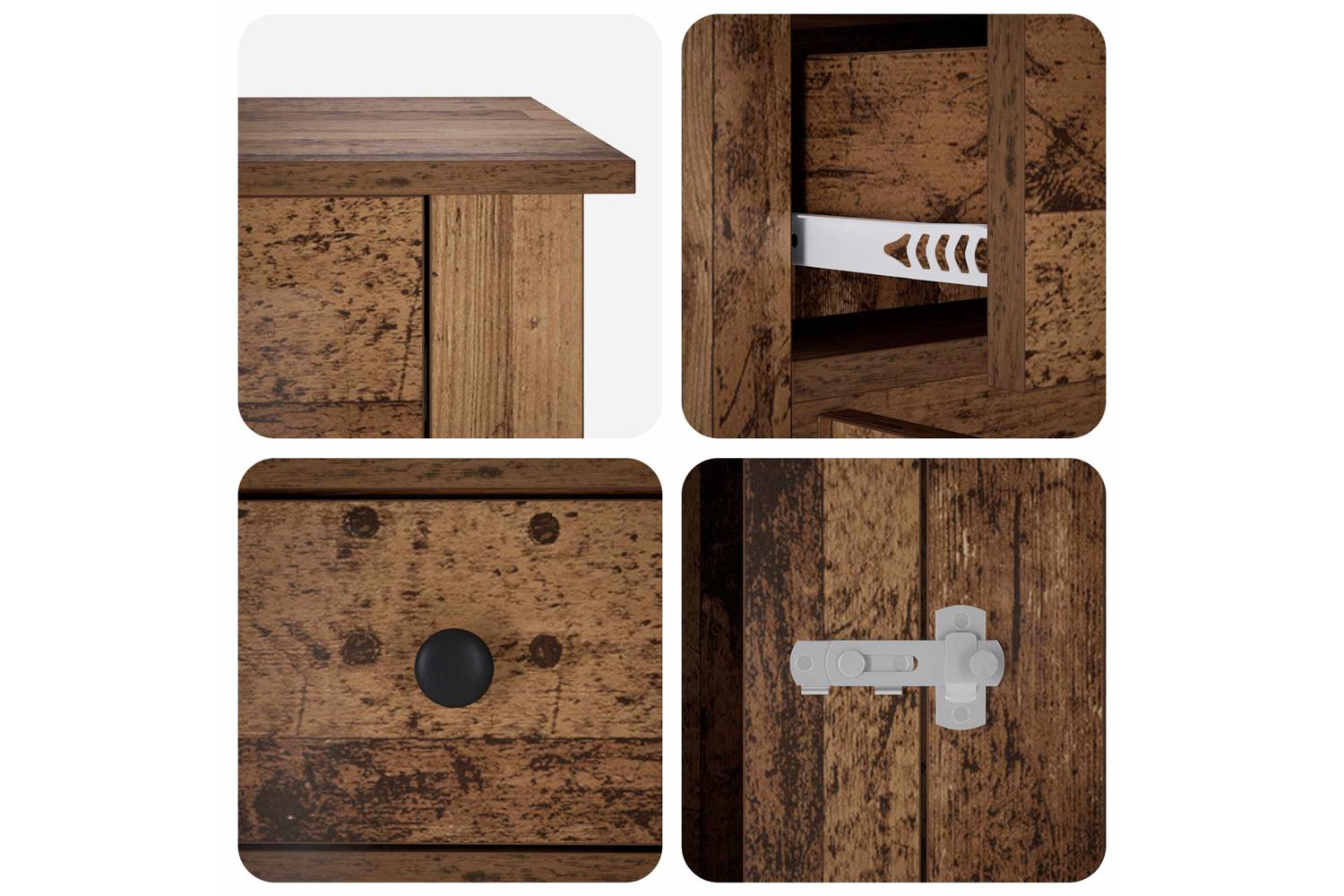 Vidaxl Dog Crate Furniture Old Wood 50 X 475 X 80 Cm Engineered Wood-7