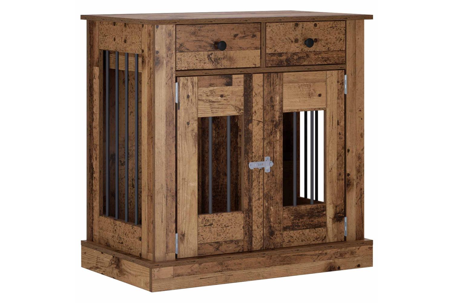 Vidaxl Dog Crate Furniture Old Wood 80 X 475 X 80 Cm Engineered Wood