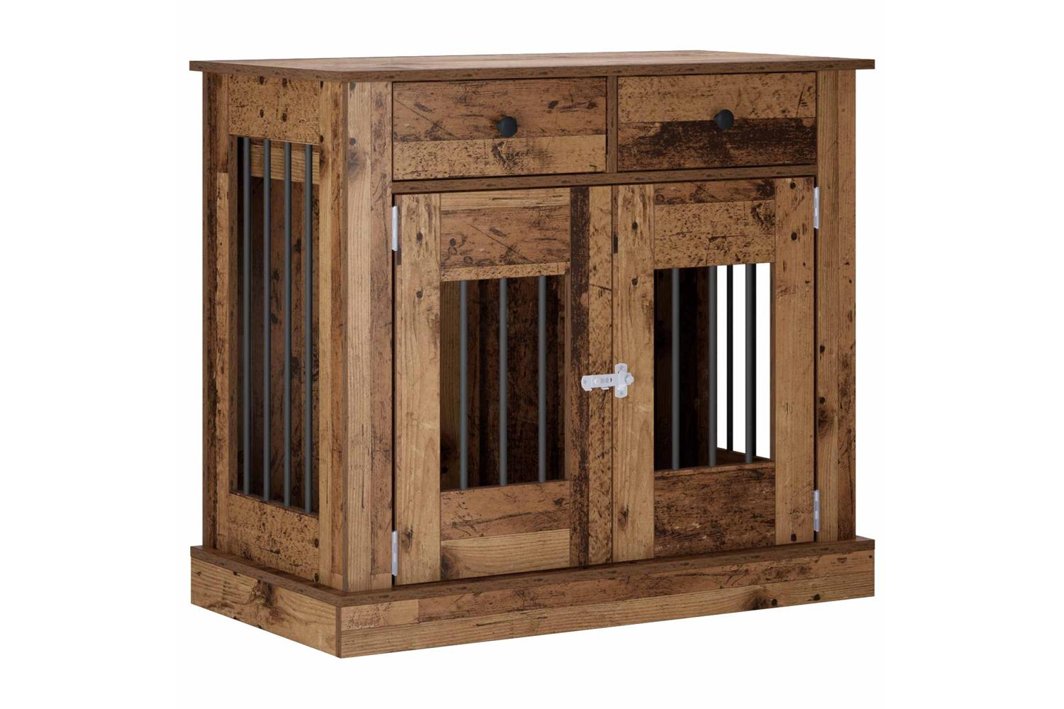 Vidaxl Dog Crate Furniture Old Wood 90 X 475 X 80 Cm Engineered Wood