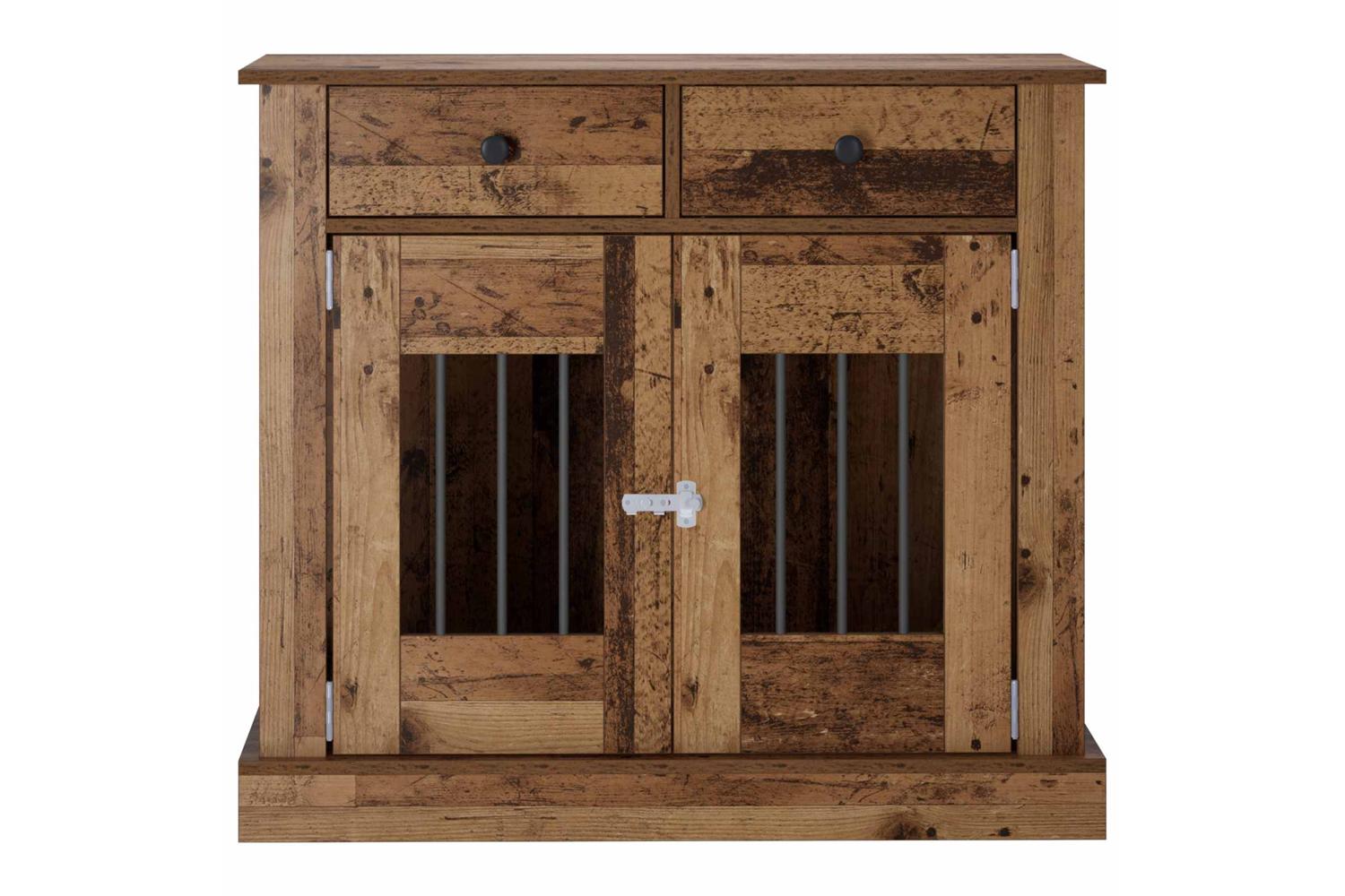 Vidaxl Dog Crate Furniture Old Wood 90 X 475 X 80 Cm Engineered Wood-4