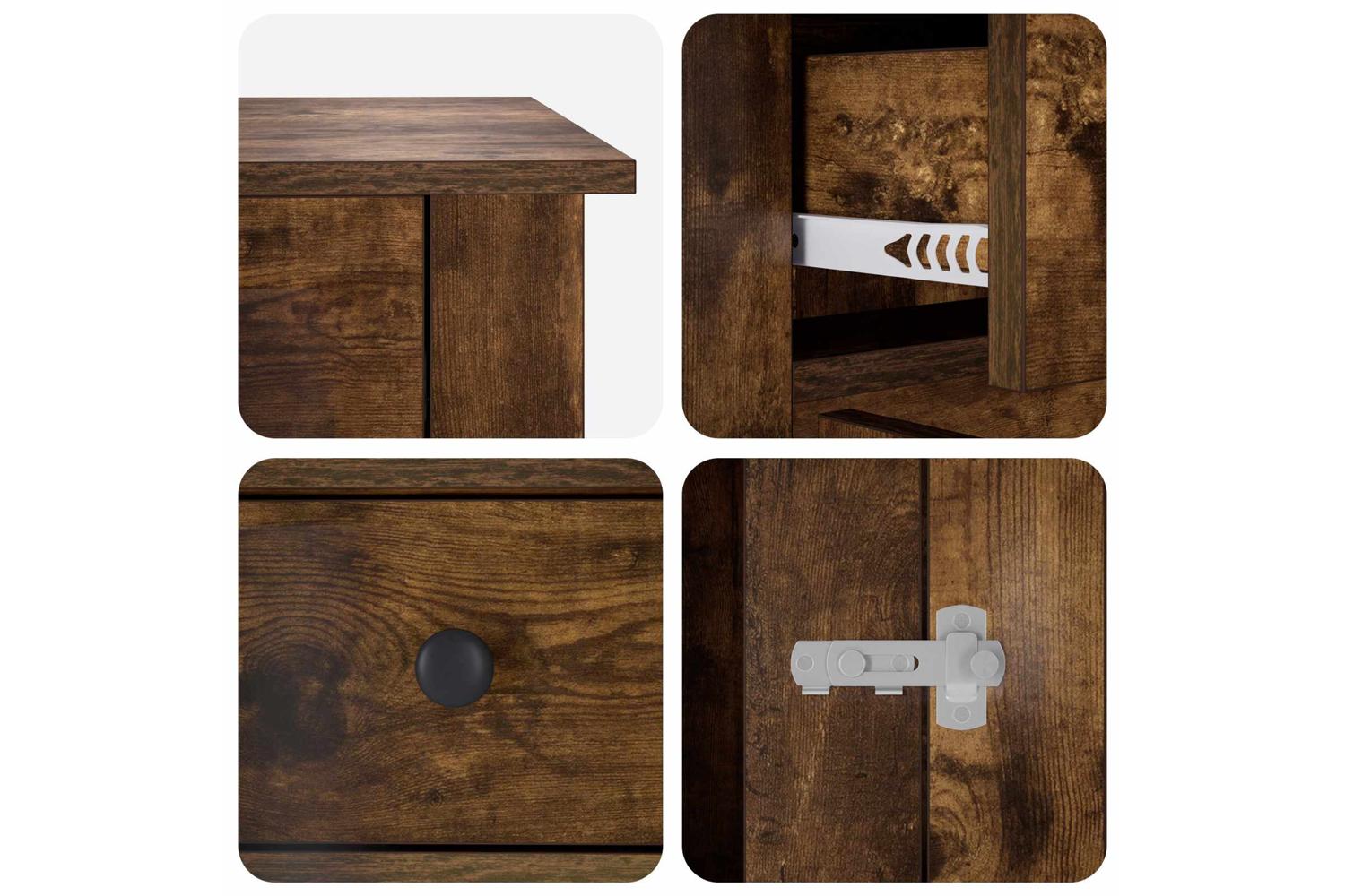 Vidaxl Dog Crate Furniture Smoked Oak 50 X 475 X 80 Cm-7