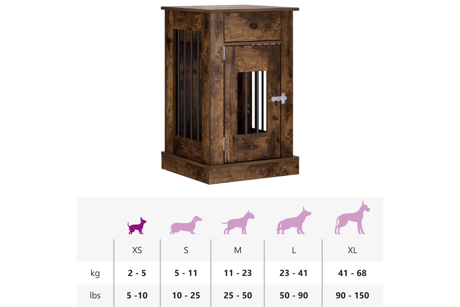Vidaxl Dog Crate Furniture Smoked Oak 50 X 475 X 80 Cm-10