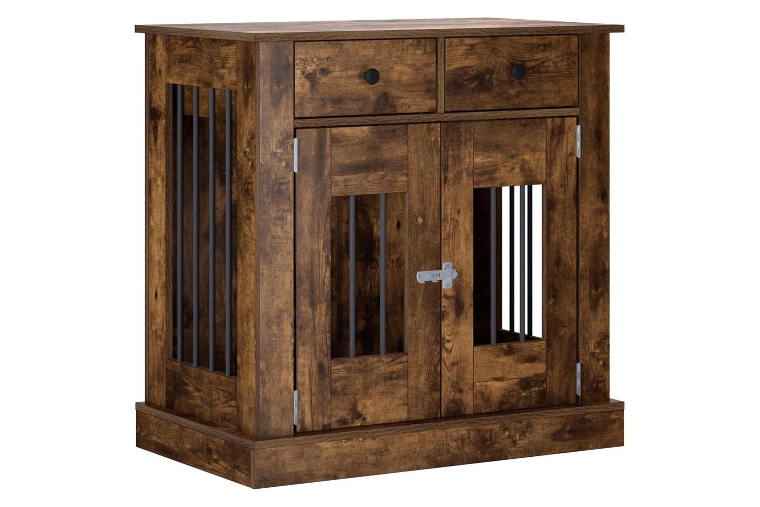 Vidaxl Dog Crate Furniture Smoked Oak 80 X 475 X 80 Cm-2