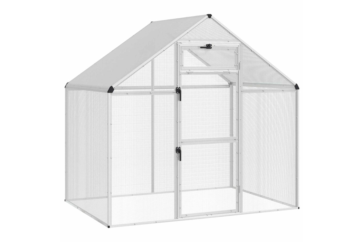 Vidaxl Bird Cage Silver 1815 X 112 X 1735 Cm