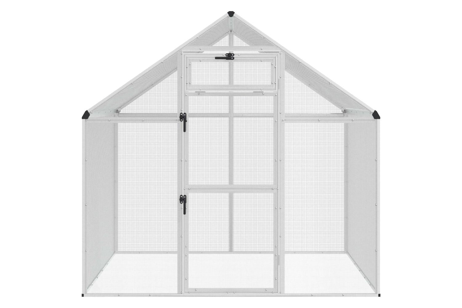 Vidaxl Bird Cage Silver 1815 X 112 X 1735 Cm-4