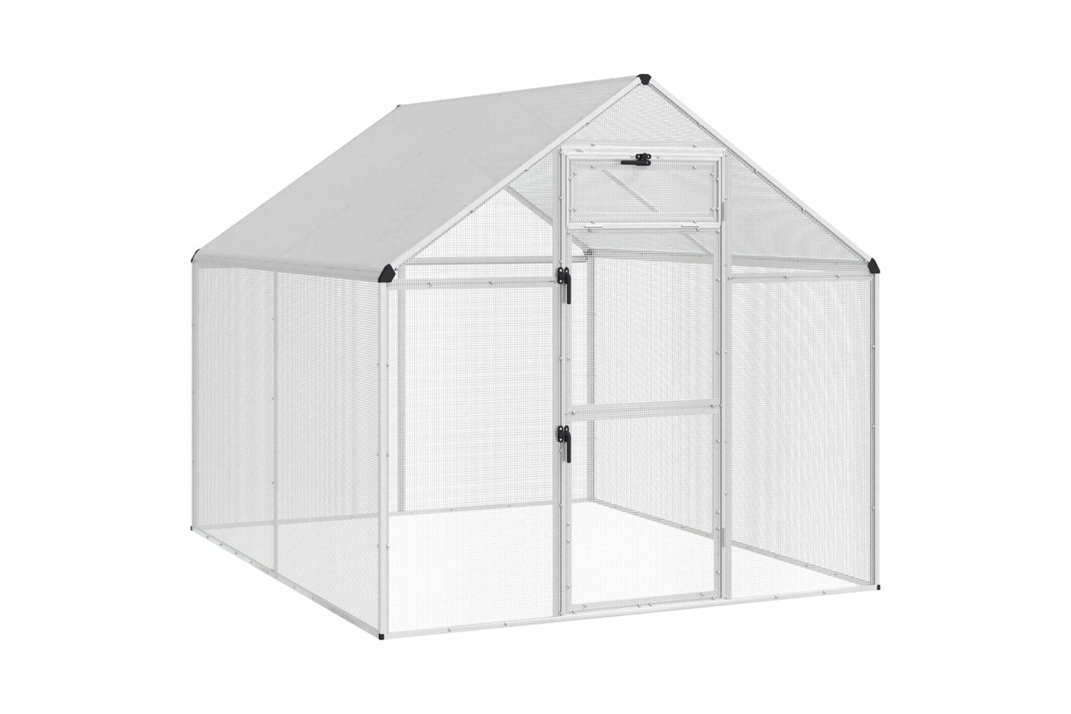 Vidaxl Bird Cage Silver 1815 X 221 X 1735 Cm-2