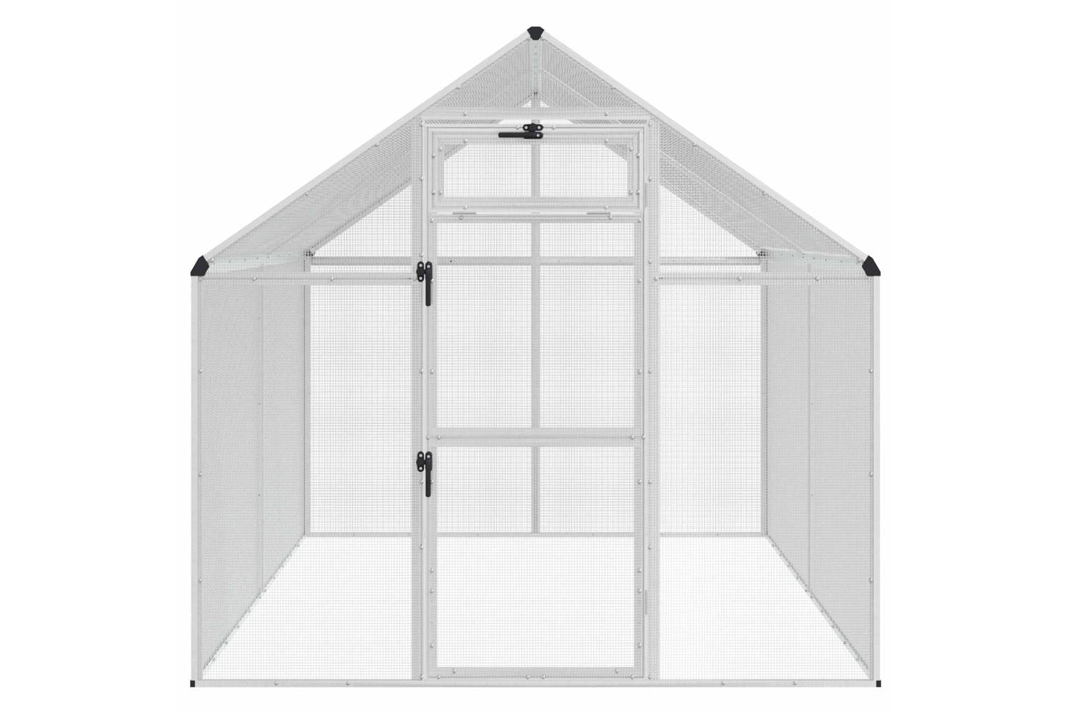 Vidaxl Bird Cage Silver 1815 X 221 X 1735 Cm-4