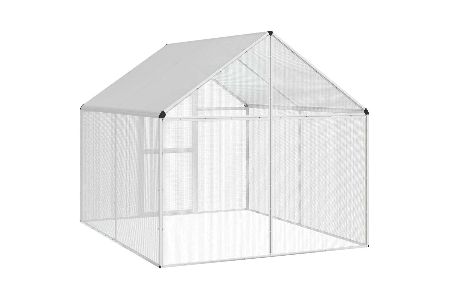Vidaxl Bird Cage Silver 1815 X 221 X 1735 Cm-6