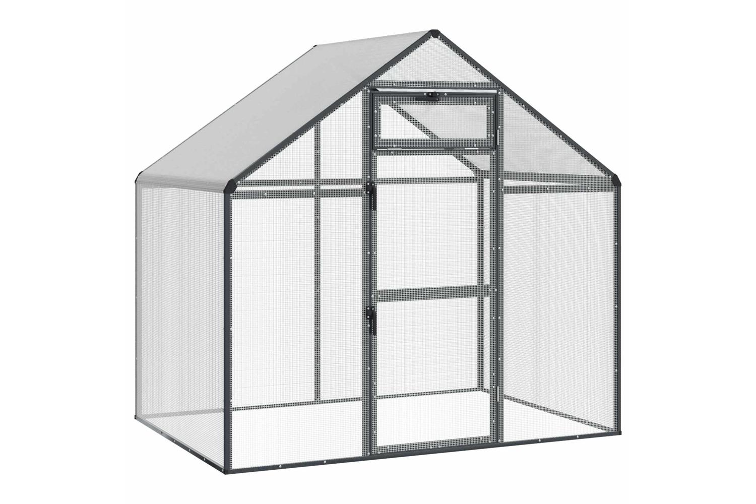 Vidaxl Bird Cage Anthracite 1815 X 112 X 1735 Cm