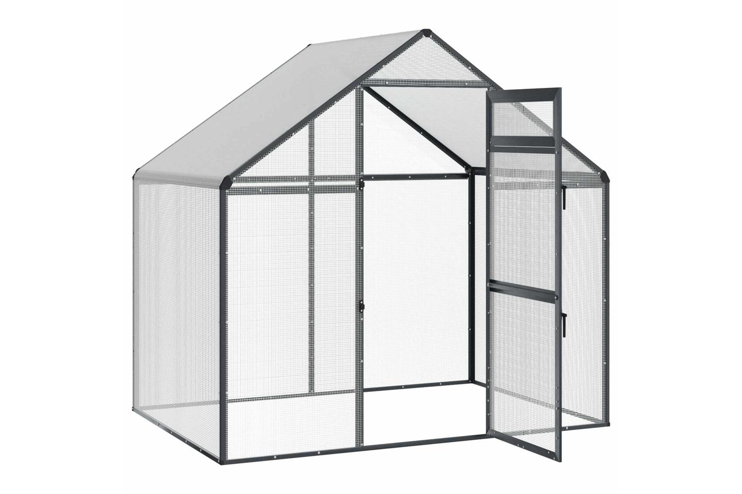Vidaxl Bird Cage Anthracite 1815 X 112 X 1735 Cm-3