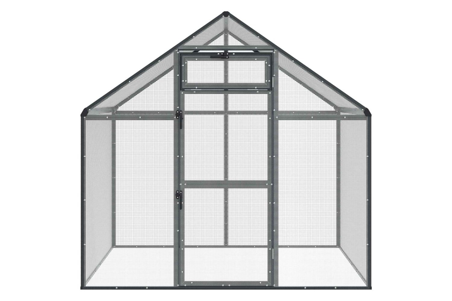 Vidaxl Bird Cage Anthracite 1815 X 112 X 1735 Cm-4