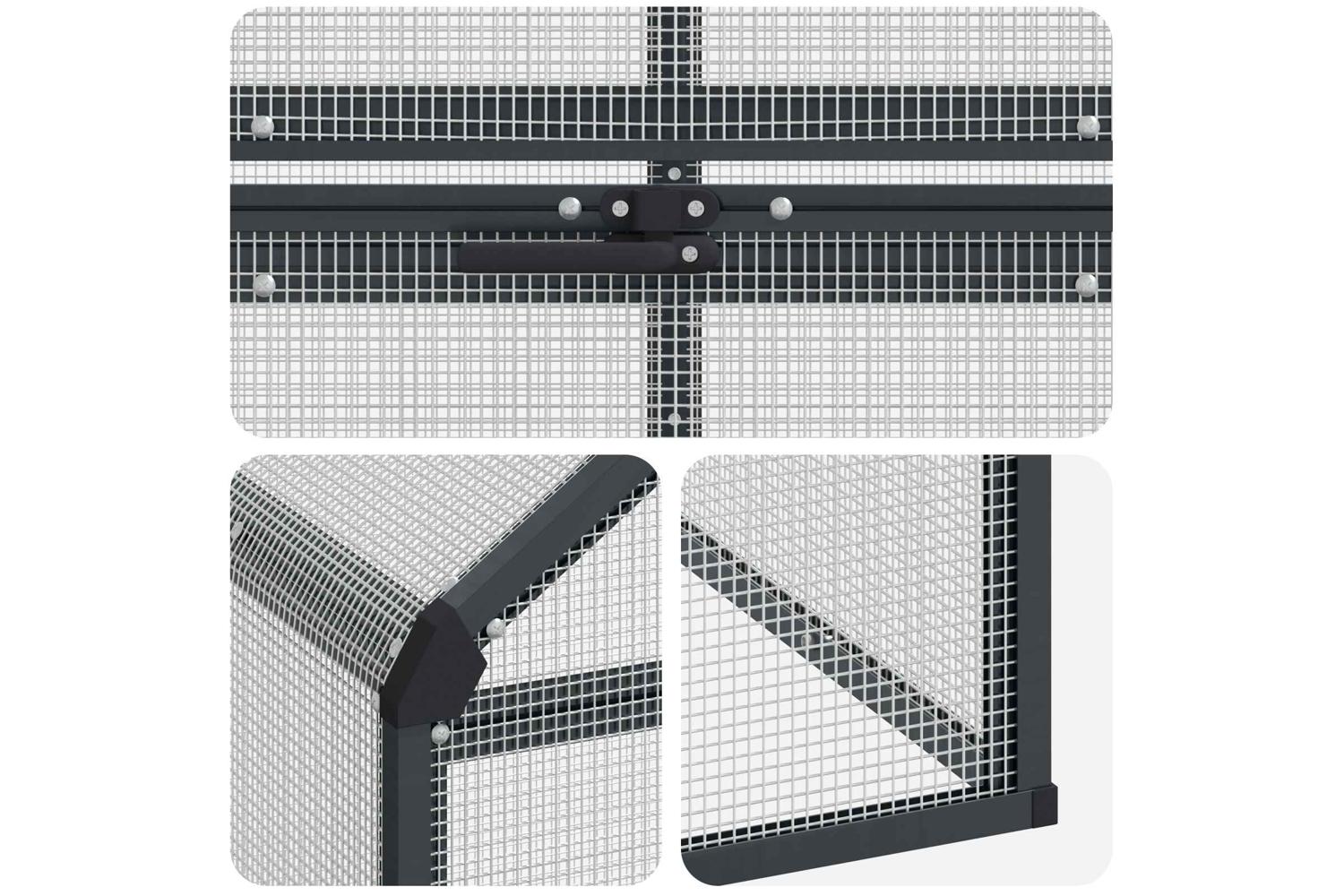 Vidaxl Bird Cage Anthracite 1815 X 112 X 1735 Cm-7