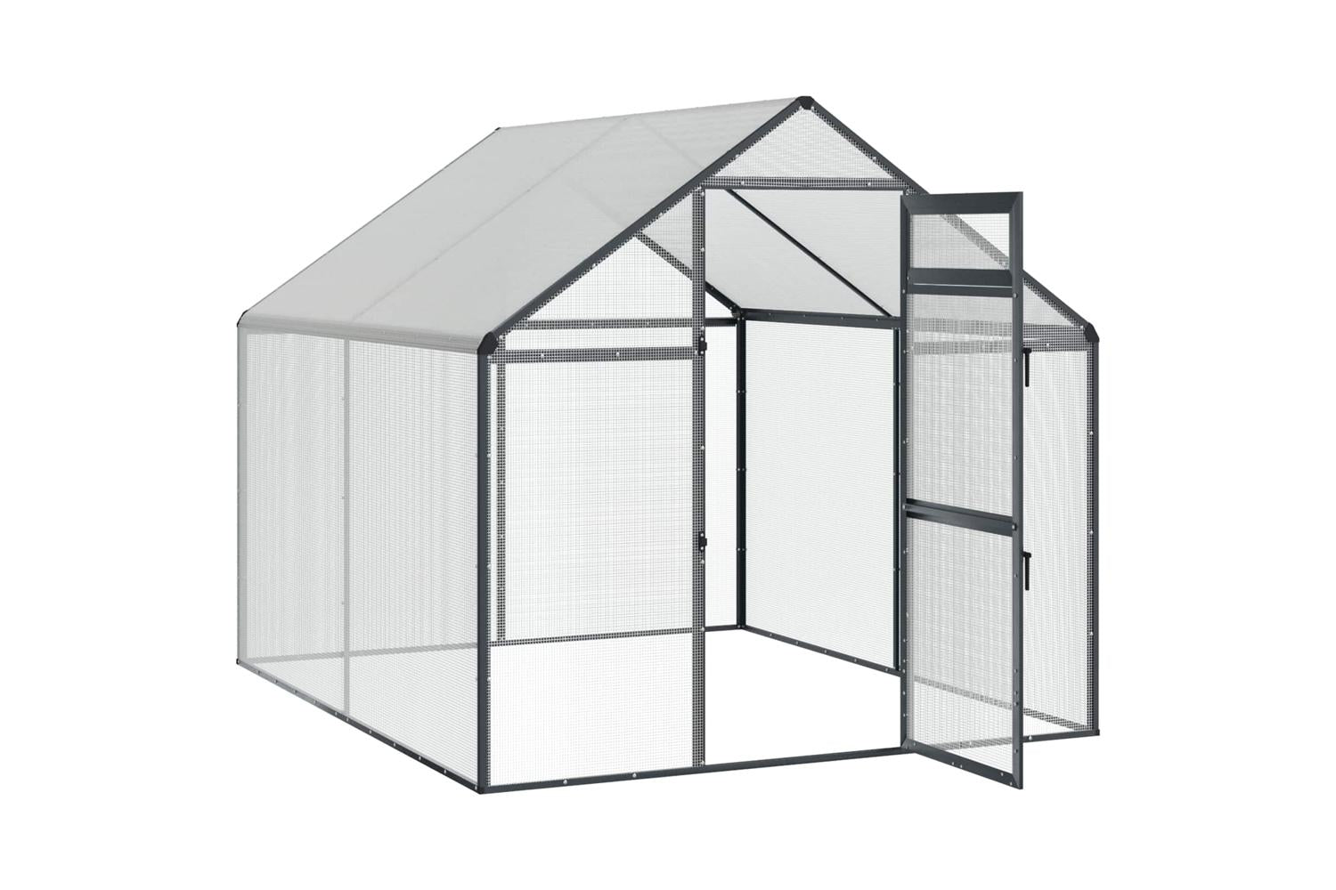 Vidaxl Bird Cage Anthracite 1815 X 221 X 1735 Cm-3