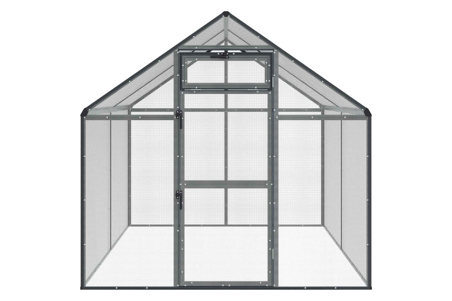 Vidaxl Bird Cage Anthracite 1815 X 221 X 1735 Cm-4