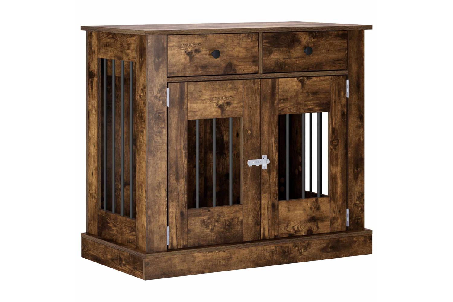 Vidaxl Dog Crate Furniture Smoked Oak 90 X 475 X 80 Cm