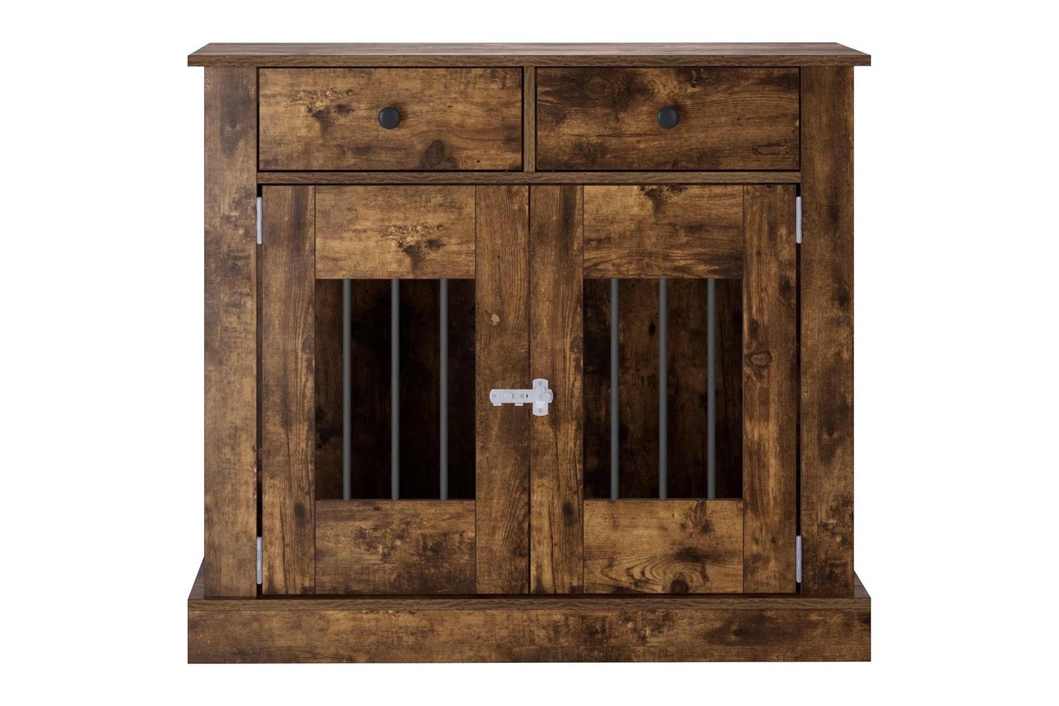 Vidaxl Dog Crate Furniture Smoked Oak 90 X 475 X 80 Cm-4