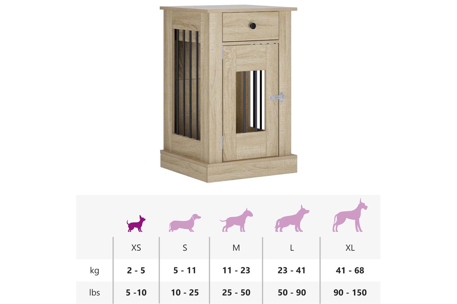Vidaxl Dog Crate Furniture Sonoma Oak 50 X 475 X 80 Cm-10