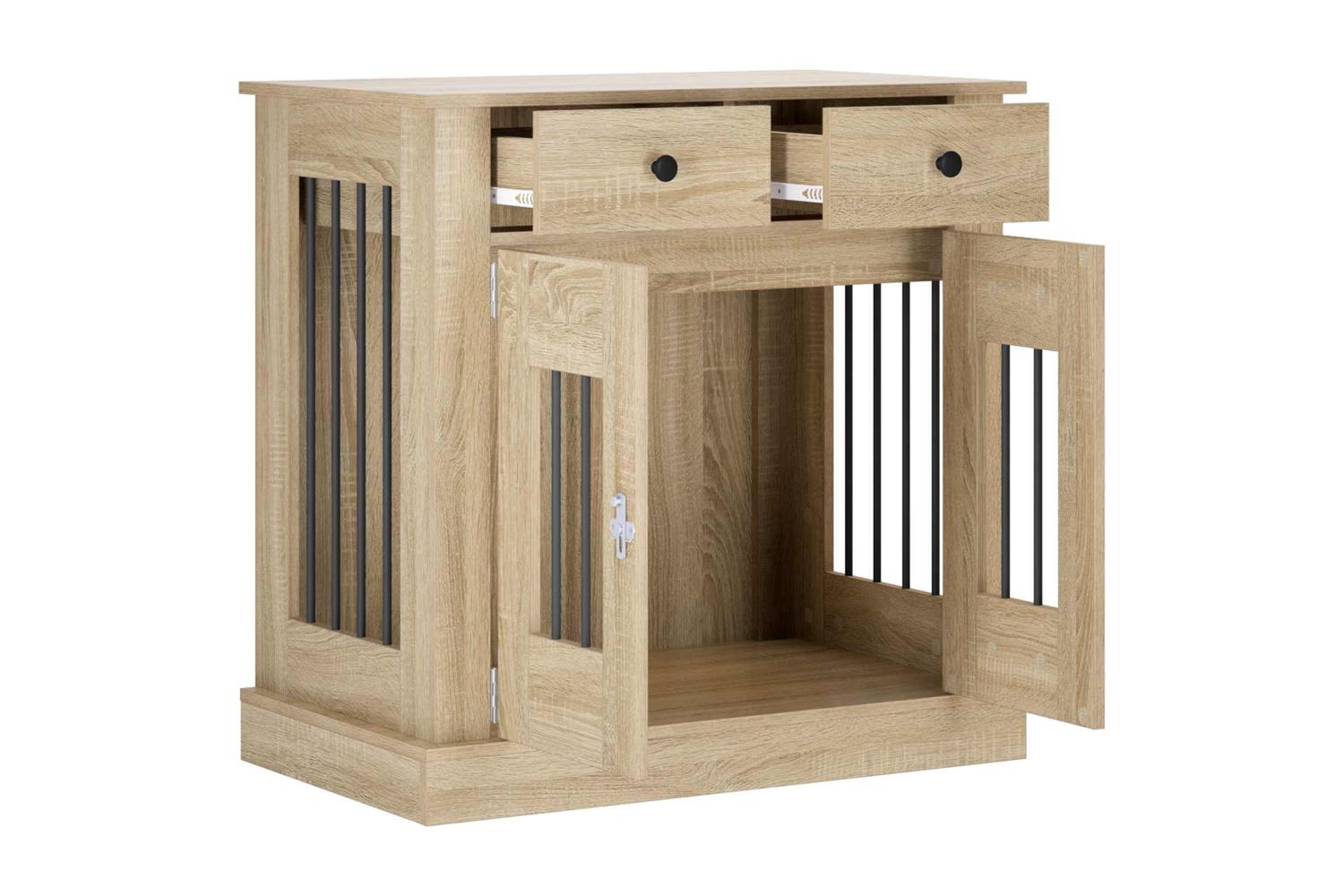 Vidaxl Dog Crate Furniture Sonoma Oak 80 X 475 X 80 Cm-3