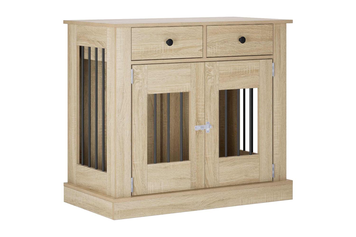 Vidaxl Dog Crate Furniture Sonoma Oak 90 X 475 X 80 Cm