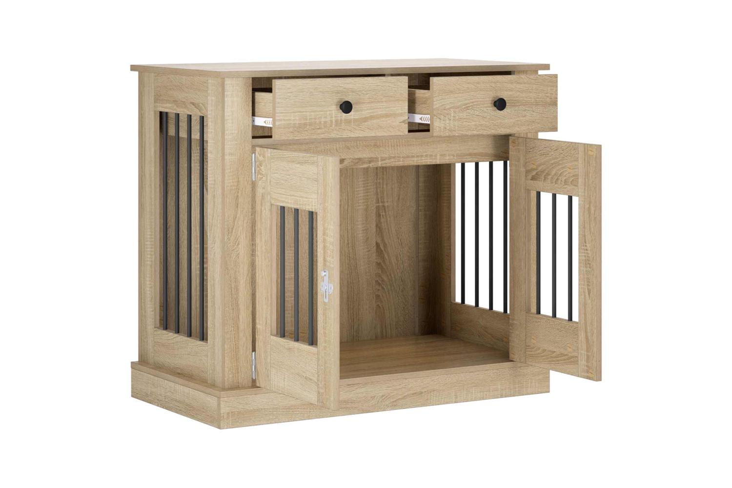Vidaxl Dog Crate Furniture Sonoma Oak 90 X 475 X 80 Cm-3