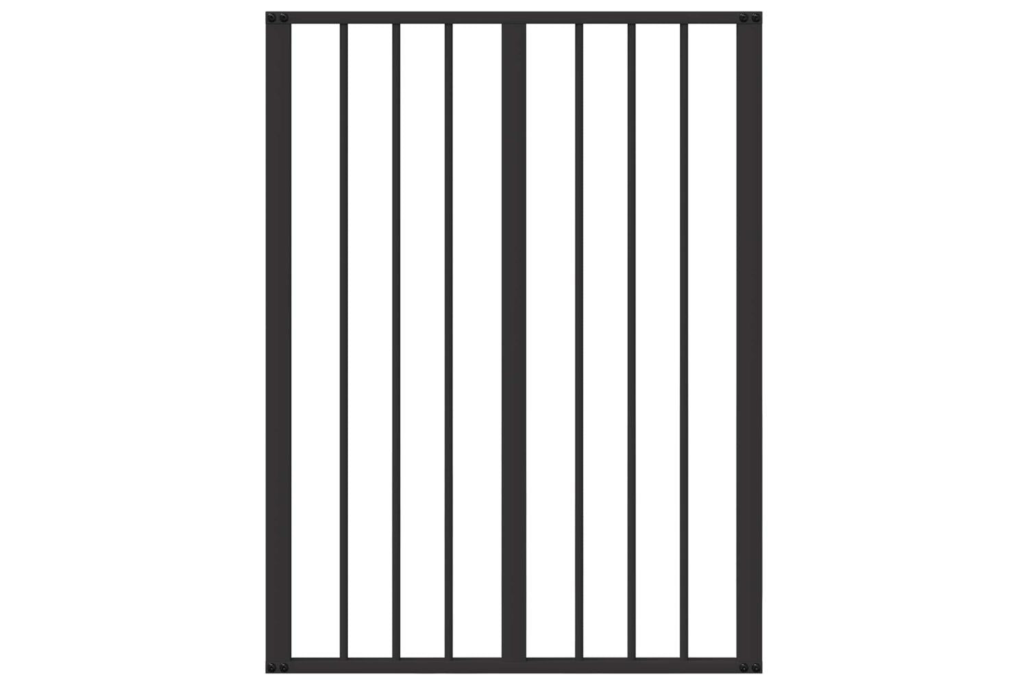 Vidaxl Dog Gate 2 Pcs Black 60 X 80 Cm Galvanised Steel-5