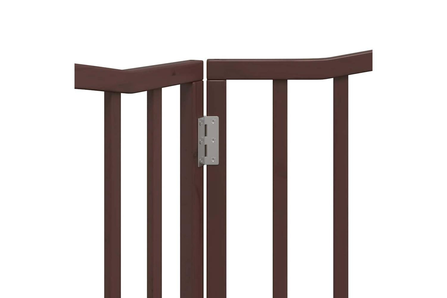 Vidaxl Dog Gate Foldable 2 Panels Brown Oak 160 Cm Poplar Wood-8