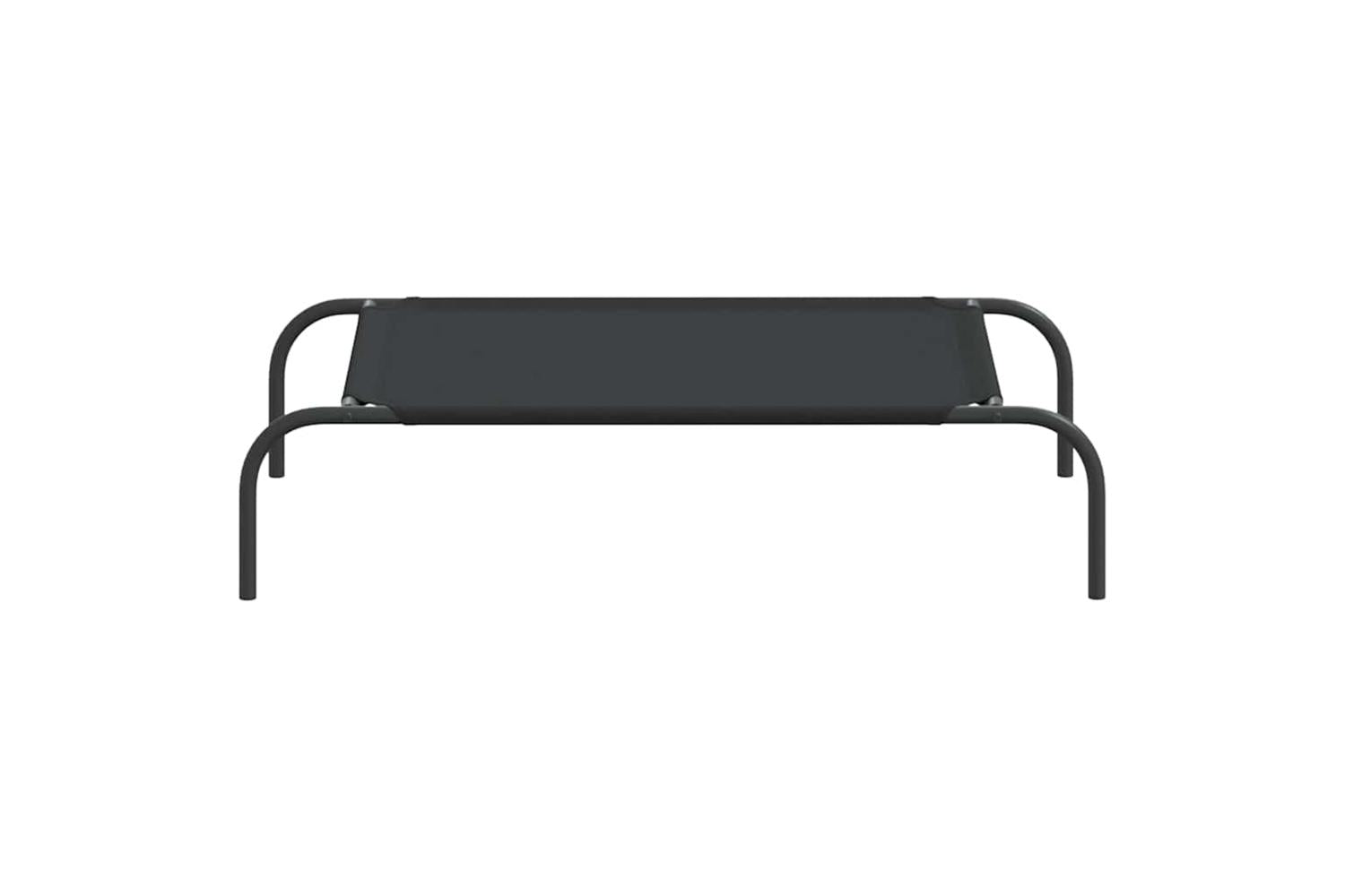 Vidaxl Elevated Dog Bed Black 90x50x20 Cm Oxford Fabric And Steel-4