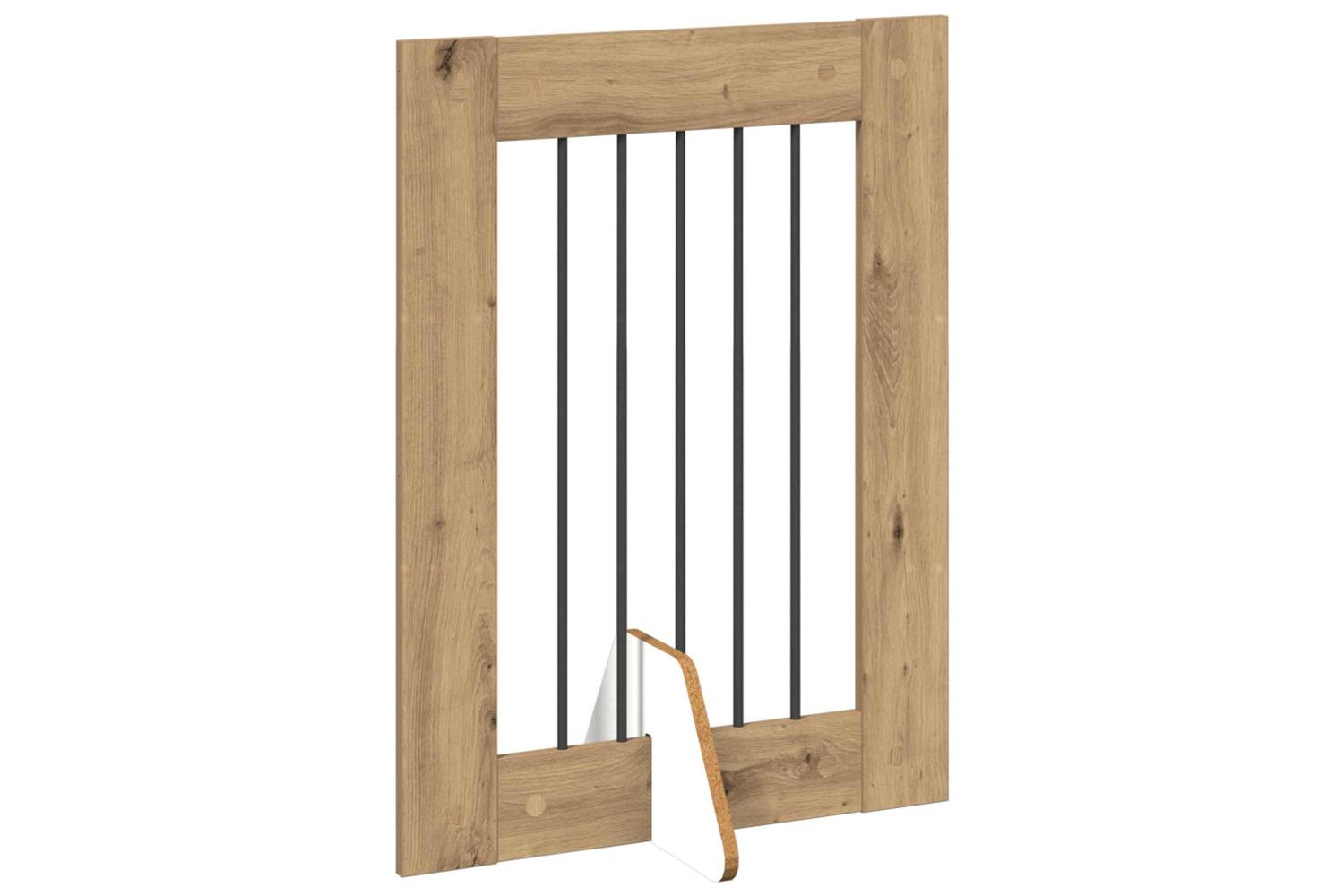 Vidaxl Foldable Dog Gate With Stands 2 Pcs Artisan Oak 1205 Cm-4