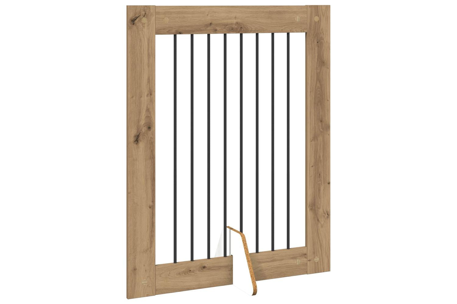 Vidaxl Foldable Dog Gate With Stands 2 Pcs Artisan Oak 1605 Cm-4