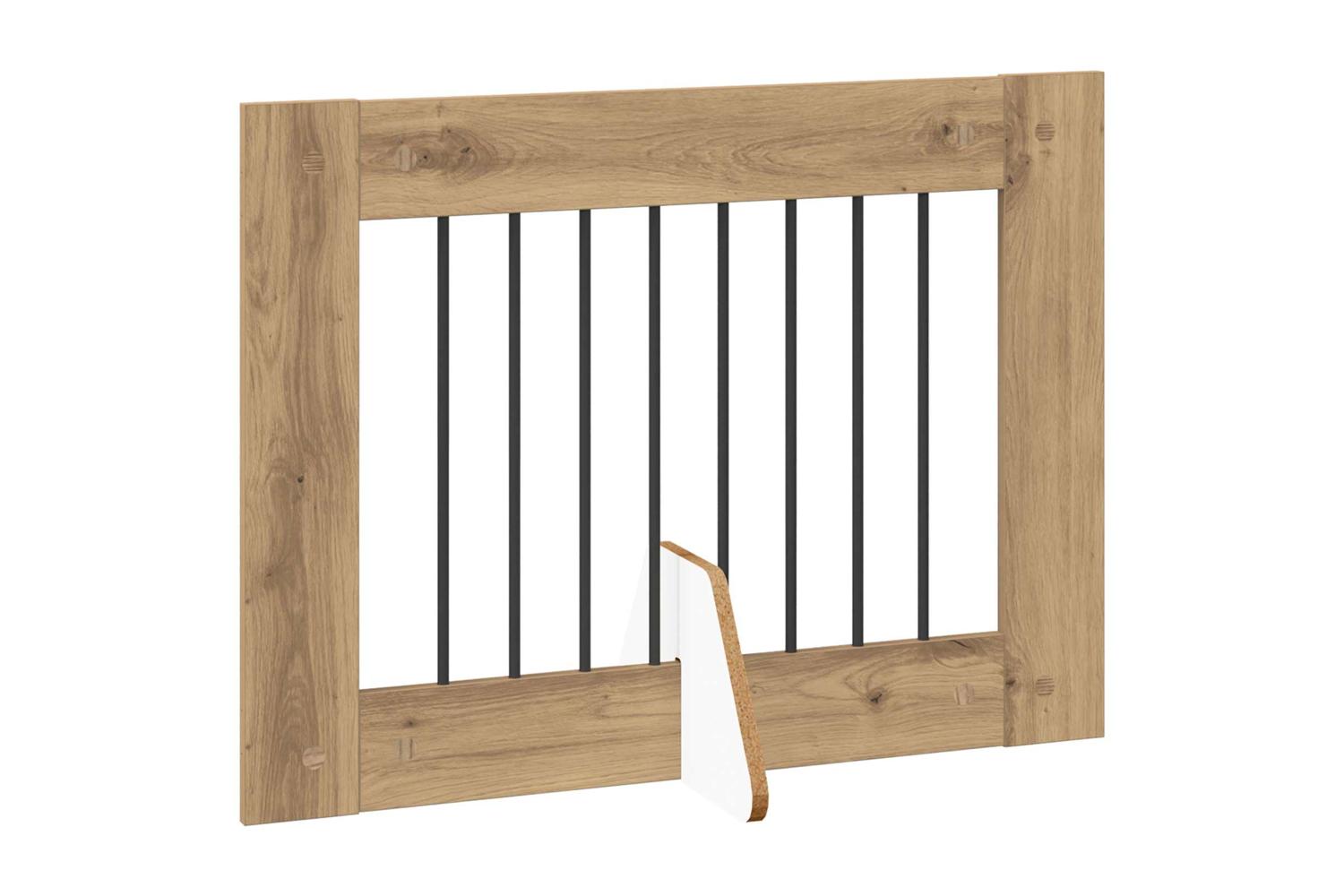 Vidaxl Foldable Dog Gate With Stands 2 Pcs Artisan Oak 1605 Cm-4