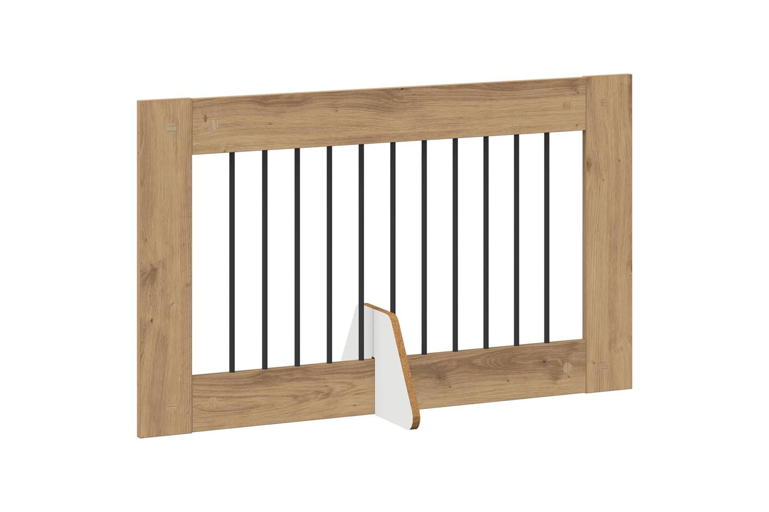 Vidaxl Foldable Dog Gate With Stands 2 Pcs Artisan Oak 2005 Cm-4