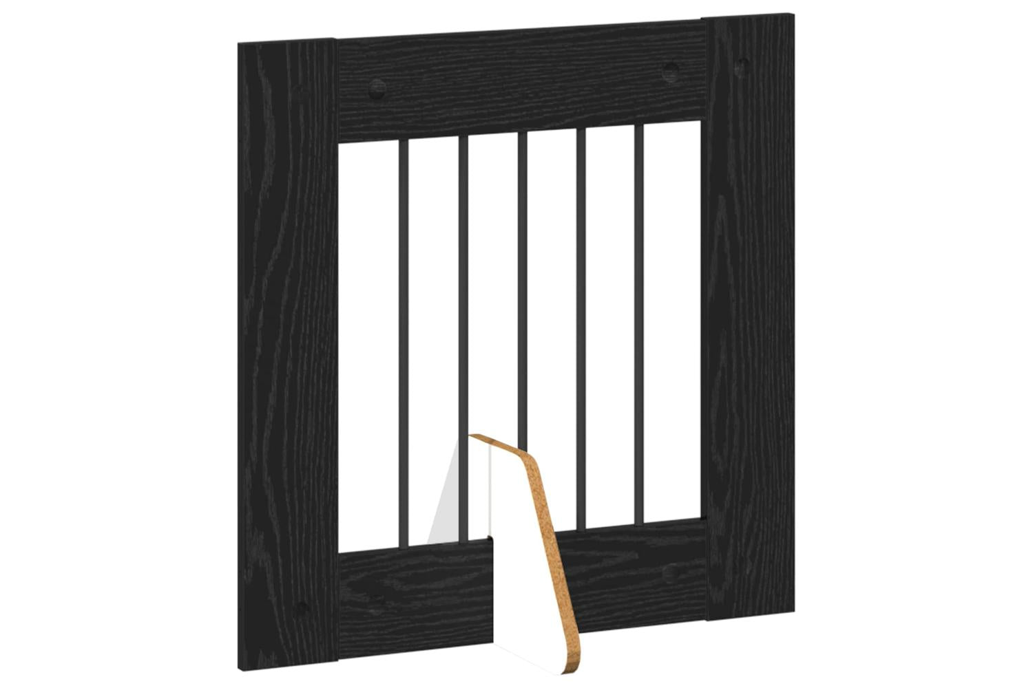 Vidaxl Foldable Dog Gate With Stands 2 Pcs Black Oak 1205 Cm-4