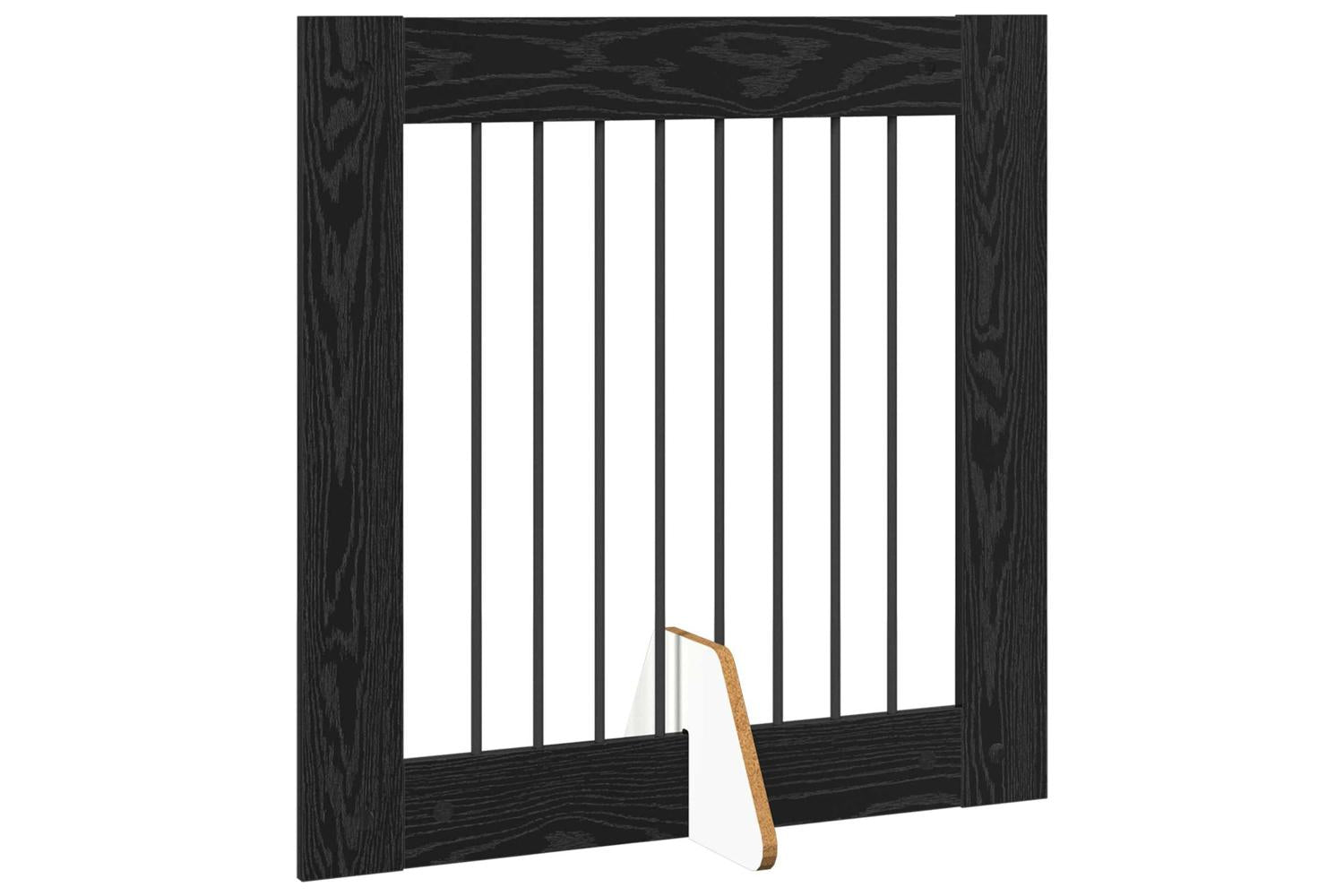 Vidaxl Foldable Dog Gate With Stands 2 Pcs Black Oak 1605 Cm-4