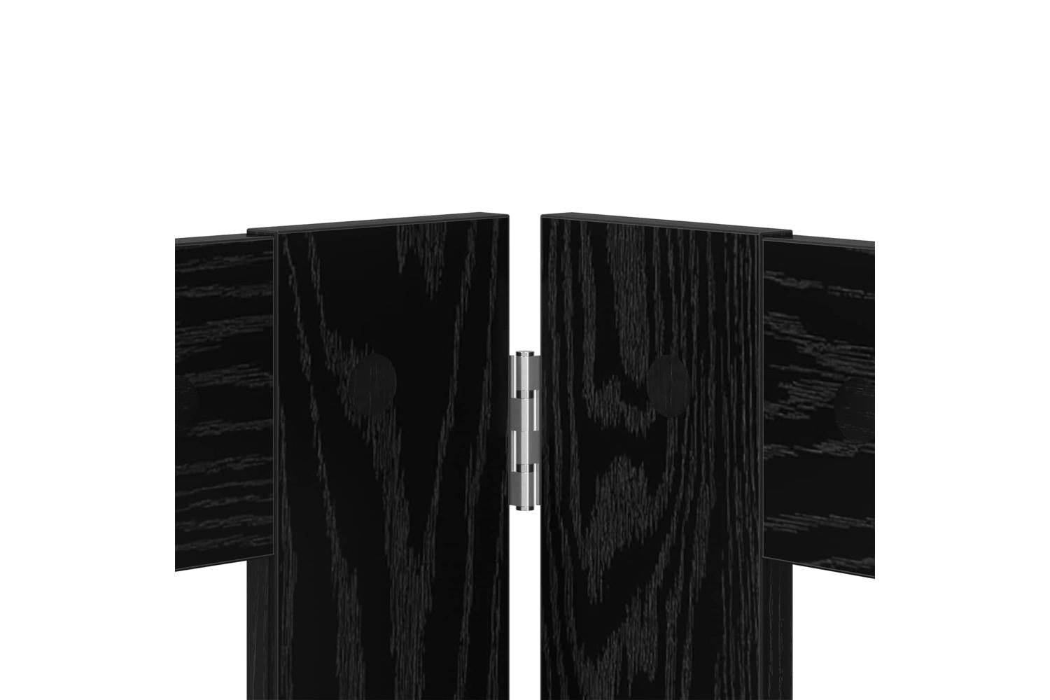 Vidaxl Foldable Dog Gate With Stands 2 Pcs Black Oak 1605 Cm-5