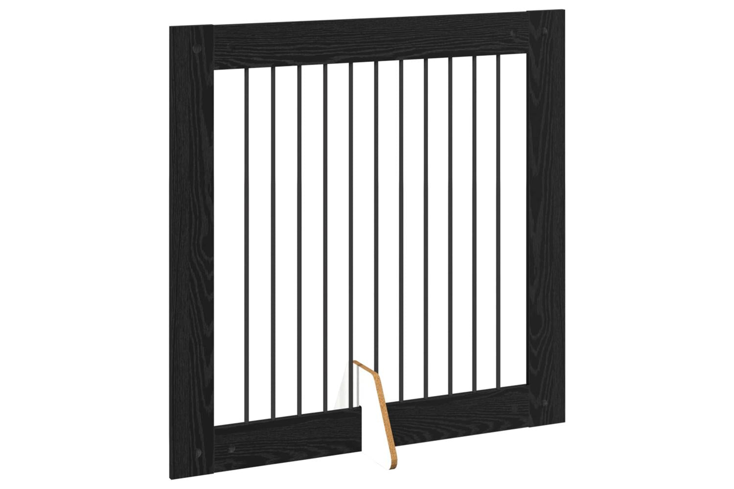 Vidaxl Foldable Dog Gate With Stands 2 Pcs Black Oak 2005 Cm-4