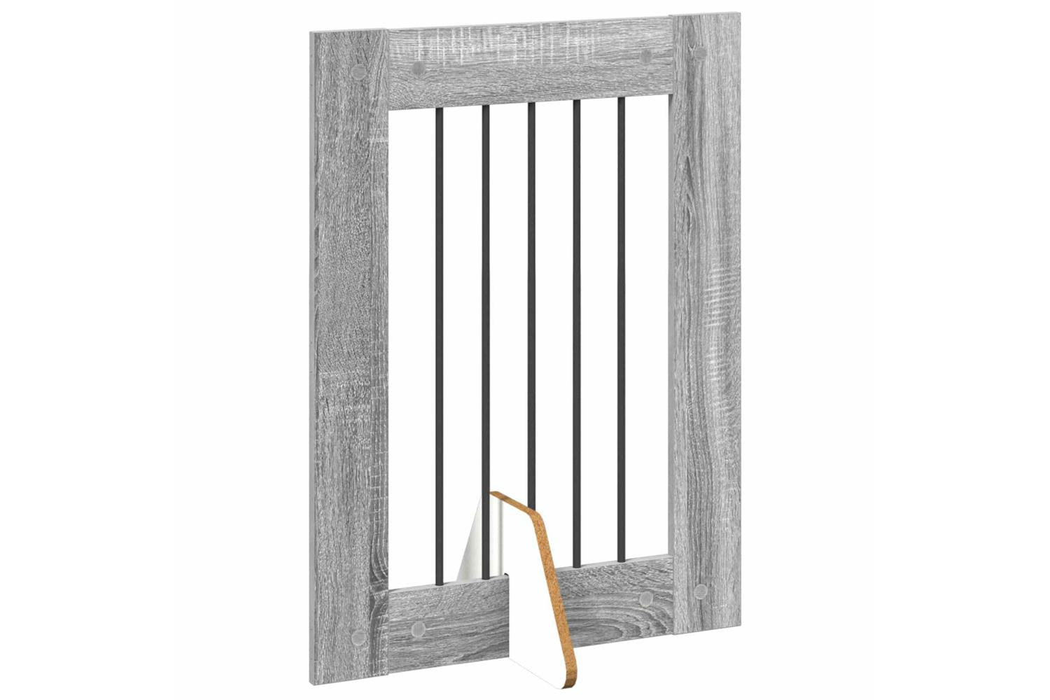 Vidaxl Foldable Dog Gate With Stands 2 Pcs Grey Sonoma 1205 Cm-4