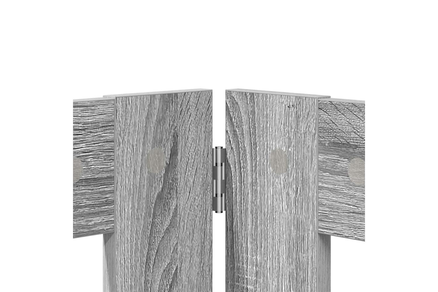 Vidaxl Foldable Dog Gate With Stands 2 Pcs Grey Sonoma 1605 Cm-5