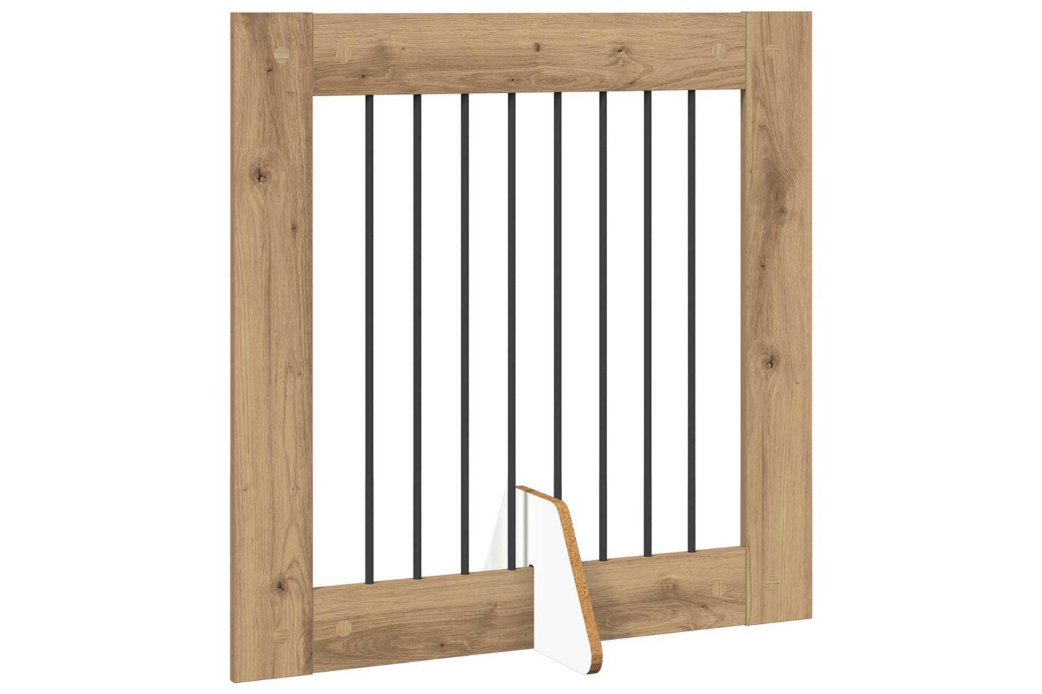Vidaxl Foldable Dog Gate With Stands 4 Pcs Artisan Oak 321 Cm-3