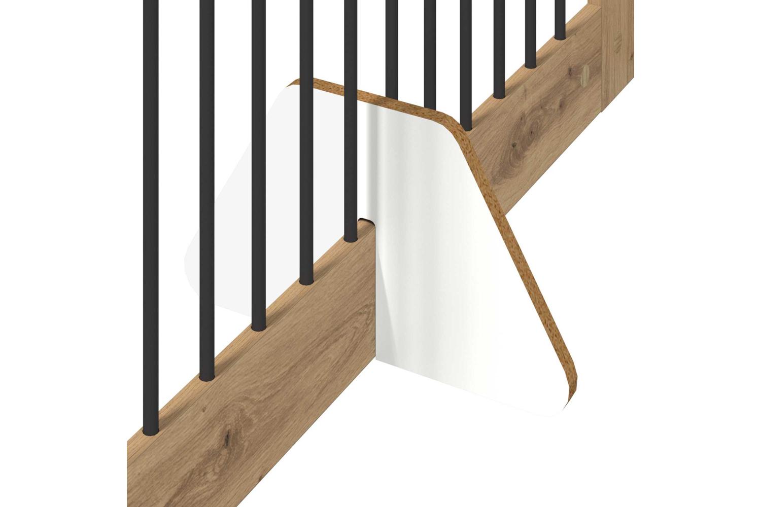 Vidaxl Foldable Dog Gate With Stands 4 Pcs Artisan Oak 401 Cm-5