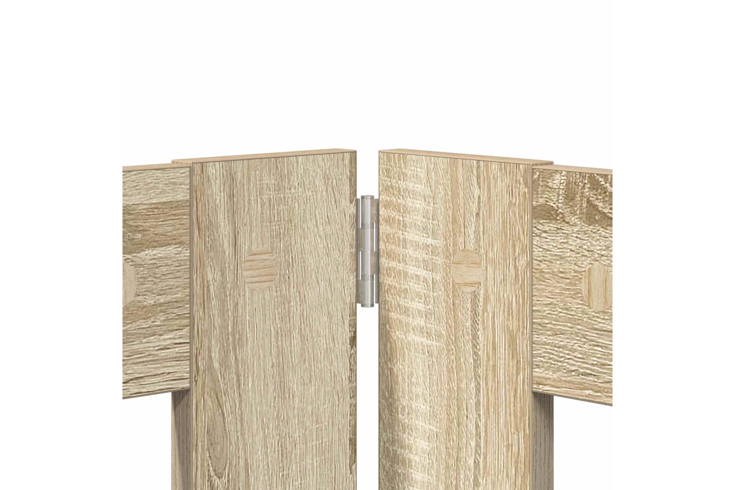 Vidaxl Foldable Dog Gate With Stands 4 Pcs Sonoma Oak 401 Cm-4