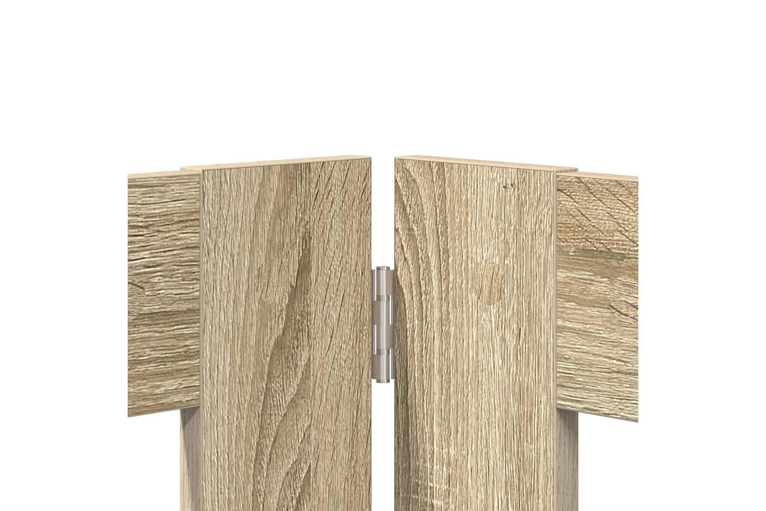 Vidaxl Foldable Dog Gate With Stands 4 Pcs Sonoma Oak 401 Cm-4