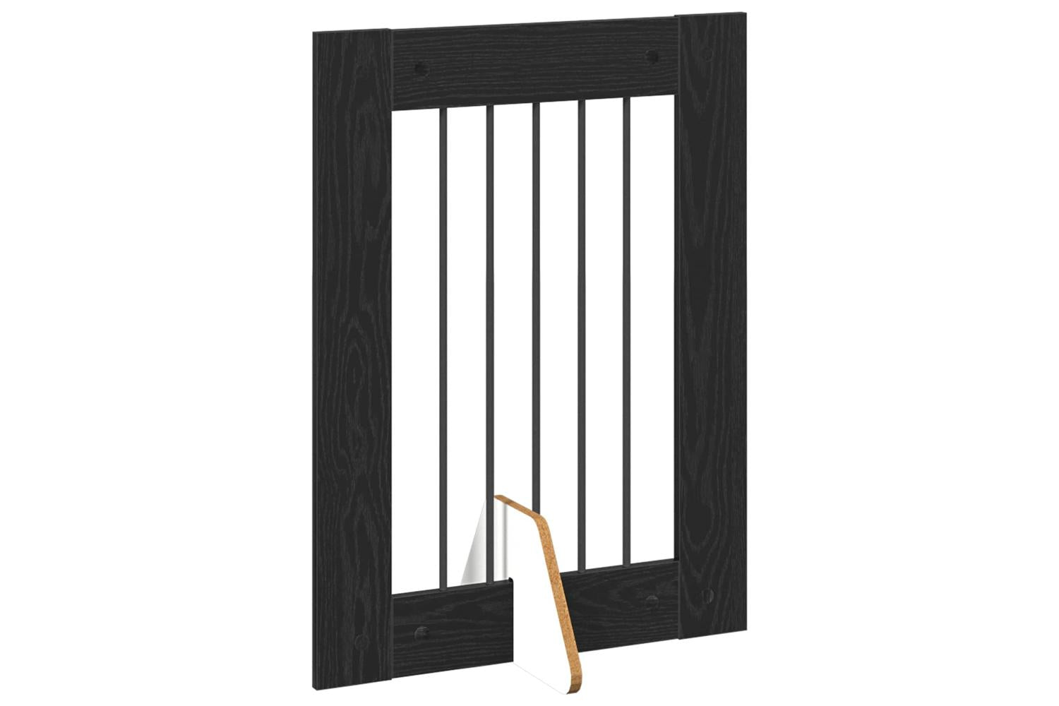 Vidaxl Foldable Dog Gate With Stands 6 Pcs Black Oak 362 Cm-3