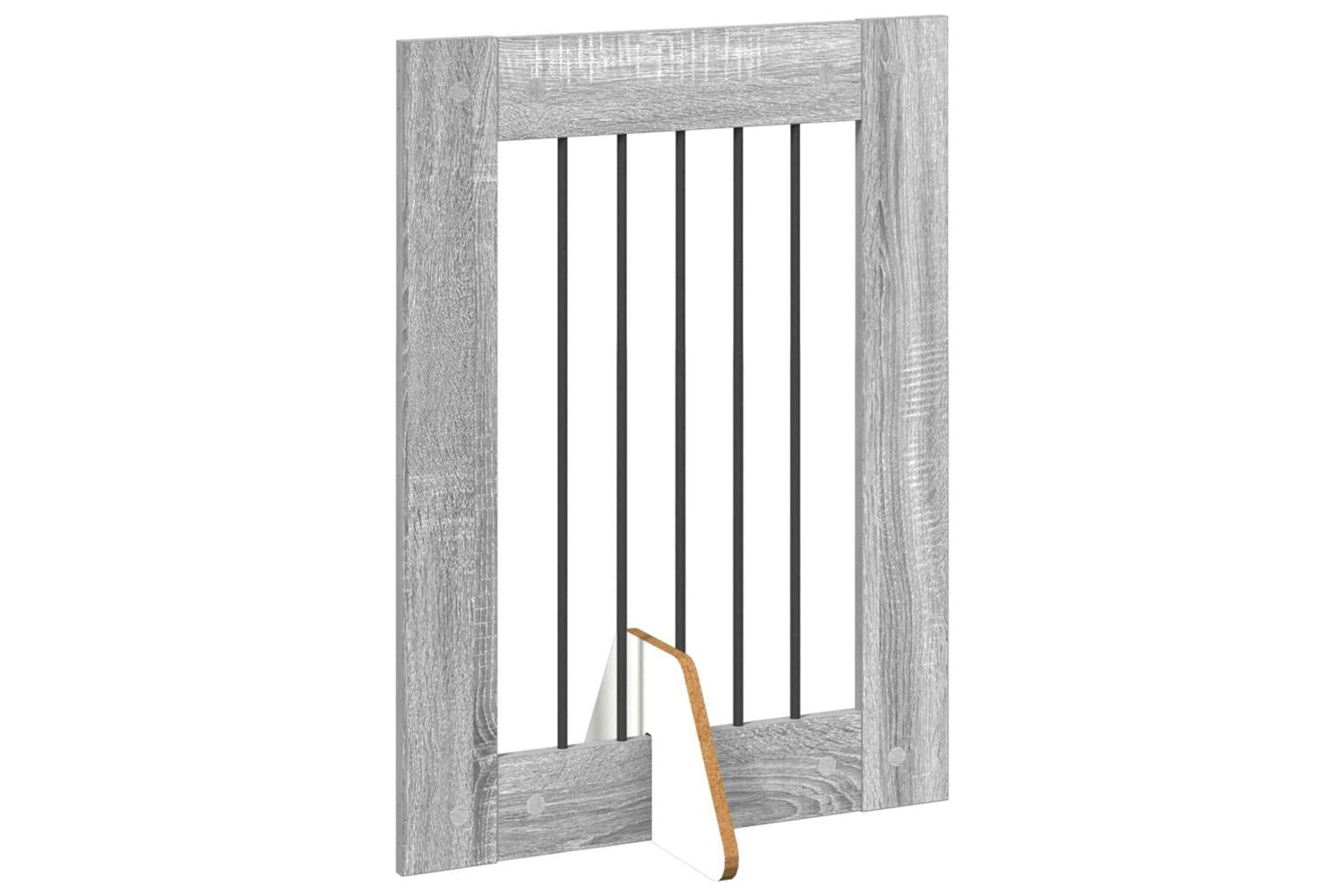Vidaxl Foldable Dog Gate With Stands 6 Pcs Grey Sonoma 362 Cm-3