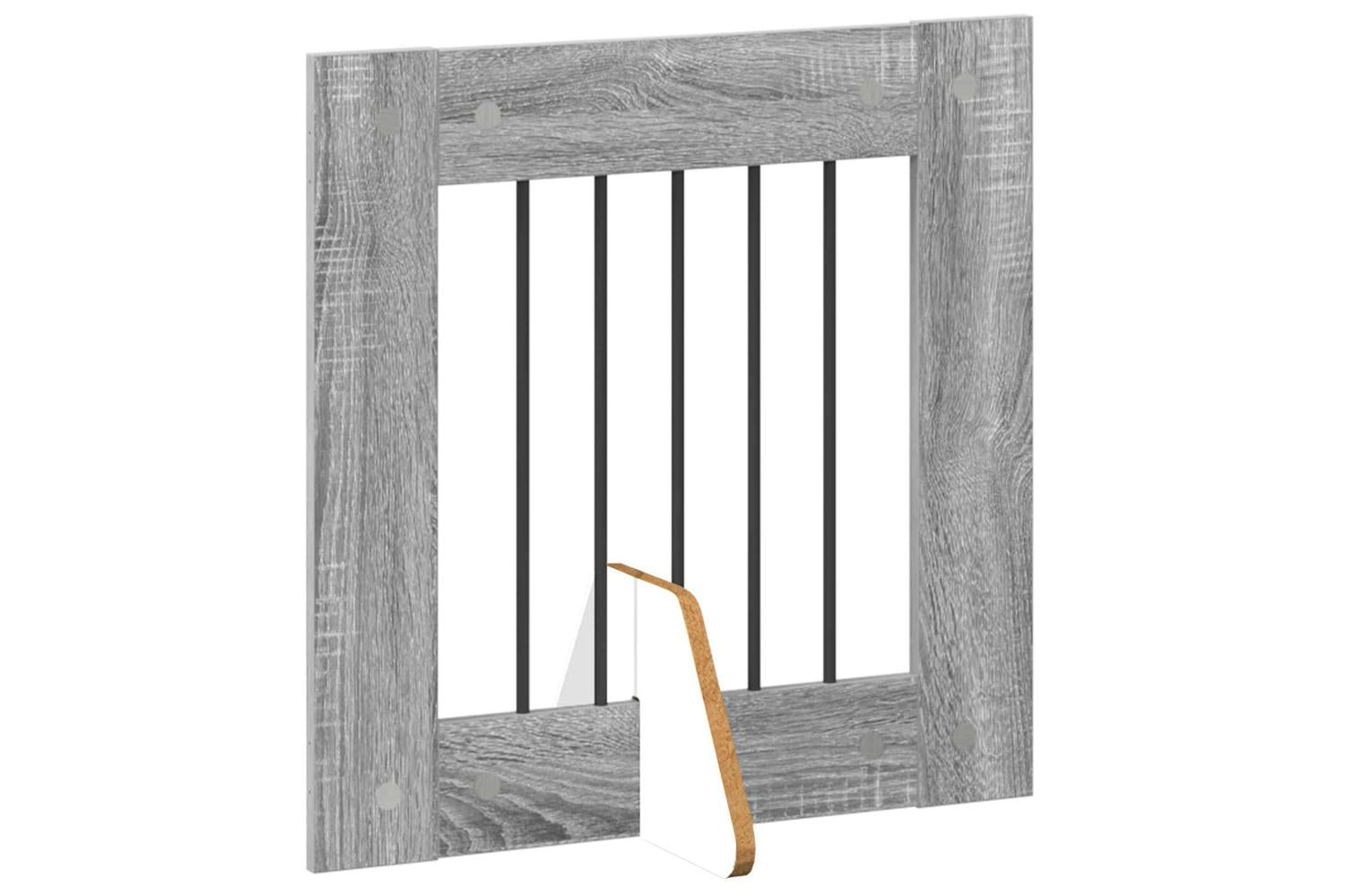 Vidaxl Foldable Dog Gate With Stands 6 Pcs Grey Sonoma 362 Cm-3