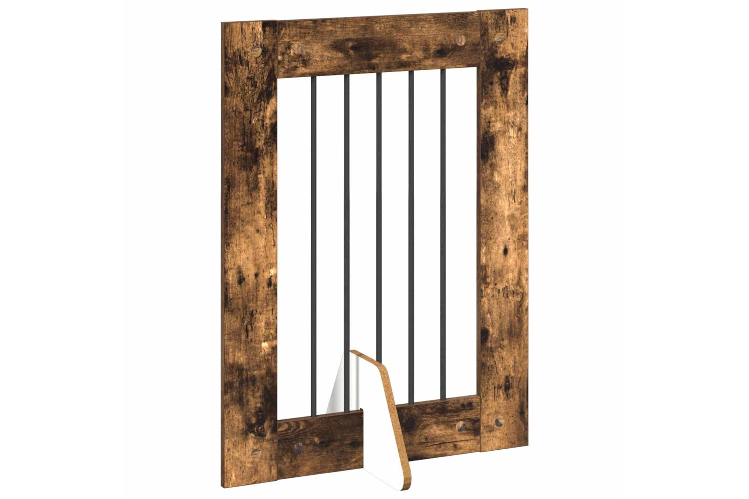 Vidaxl Foldable Dog Gate With Stands 6 Pcs Smoked Oak 362 Cm-3