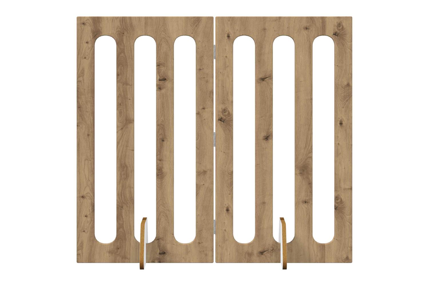 Vidaxl Folding Pet Fence 2 Pcs Artisan Oak 1005 X 38 X 90 Cm