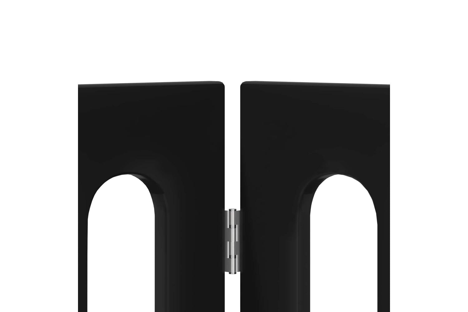 Vidaxl Folding Pet Fence 2 Pcs Black Oak 1005 X 38 X 70 Cm-5